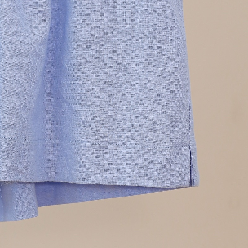 Quần linen mặc nhà MOMOJAMA 5 màu trơn, cạp chun thoải mái MJ