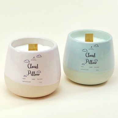 [Mã BMBAU50 giảm 10% đơn 99k] Nến thơm LÁ NHỎ Cloud Pillow (Cotton + Vanilla + Shea Butter) Đem hương của mây về nhà