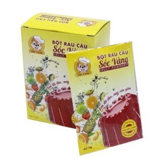 Thạch rau câu Sóc Vàng (hộp 10g)
