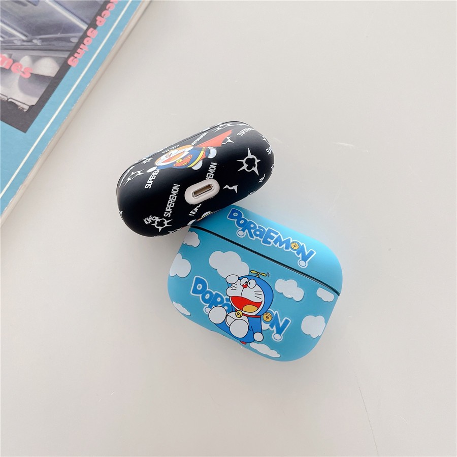 Vỏ Bảo Vệ Hộp Sạc Tai Nghe AirPods Pro2 AirPods Pro AirPods gen3 AirPods 2 Bằng Silicon Họa Tiết Hoạt Hình Doremon