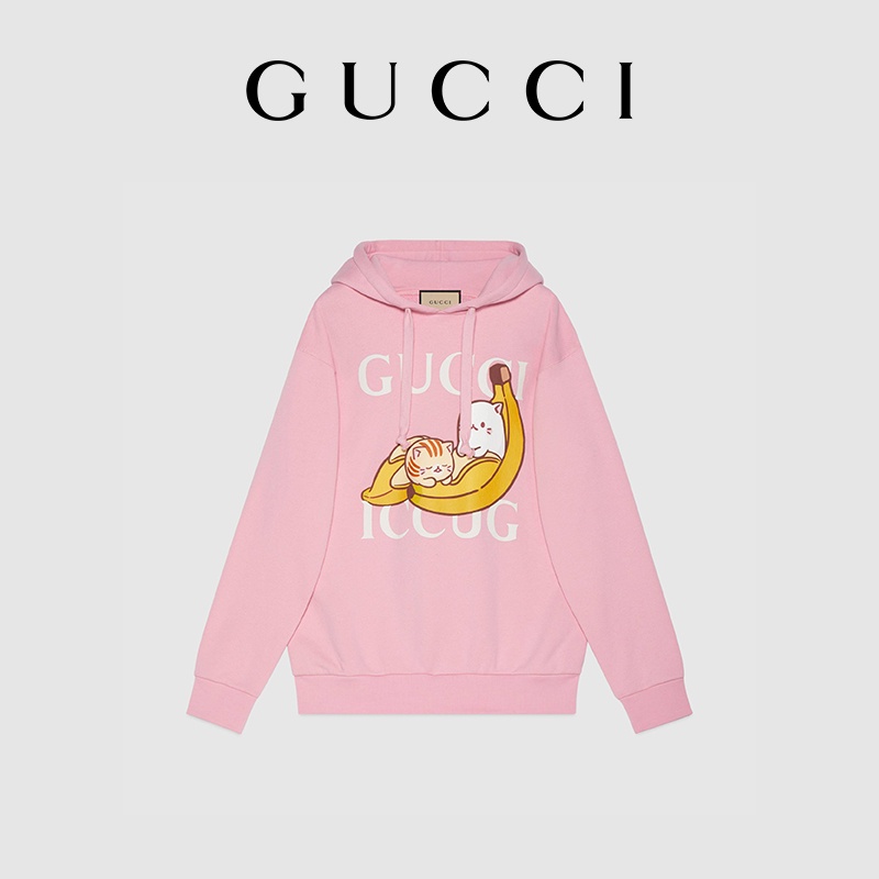 Áo Hoodie In Họa Tiết GUCCI Cổ Điển Bananya