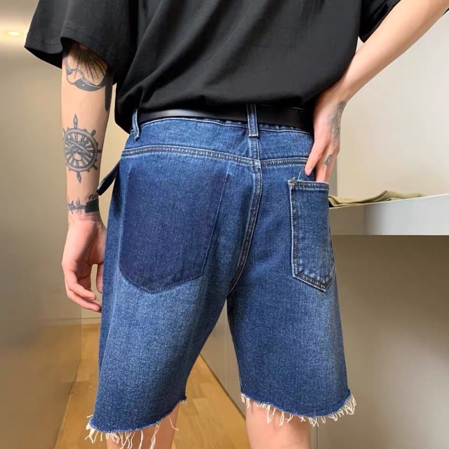 quần short jeans rách nhẹ 2 màu [ kèm ảnh thật ]