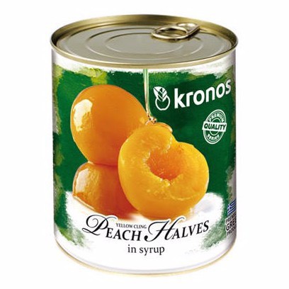 Tổng hợp đào ngâm các hãng: Rhodes, Kronos, Hosen, Thái Lan Boddob - Đóng lon 825gr