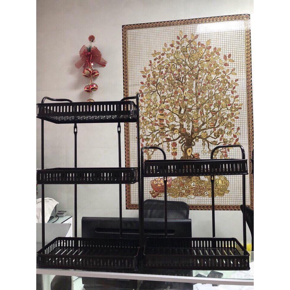 Giá nhà bếp 3 tầng, 2 tầng