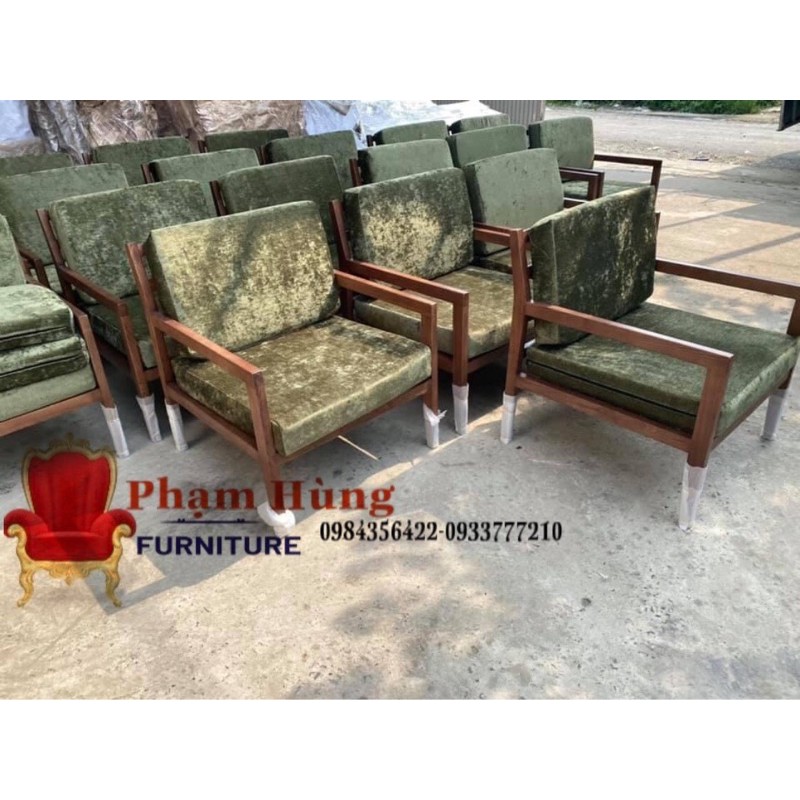 sofa gỗ nệm giá xưởng