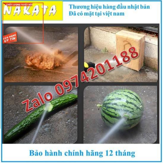 Máy rửa xe NAKATA N1 2800w, hàng công ty - tặng bình