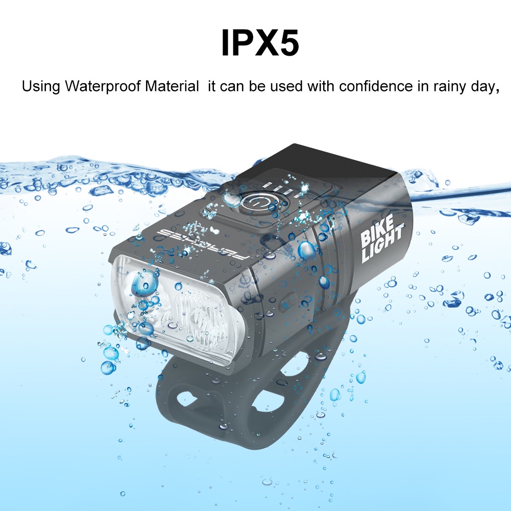 Sẵn sàng chứng khoán đào USB sạc đường xe đạp Đèn sạc Hiển thị cảnh báo đèn cưỡi Đèn pha gửi đèn hậu ELLE