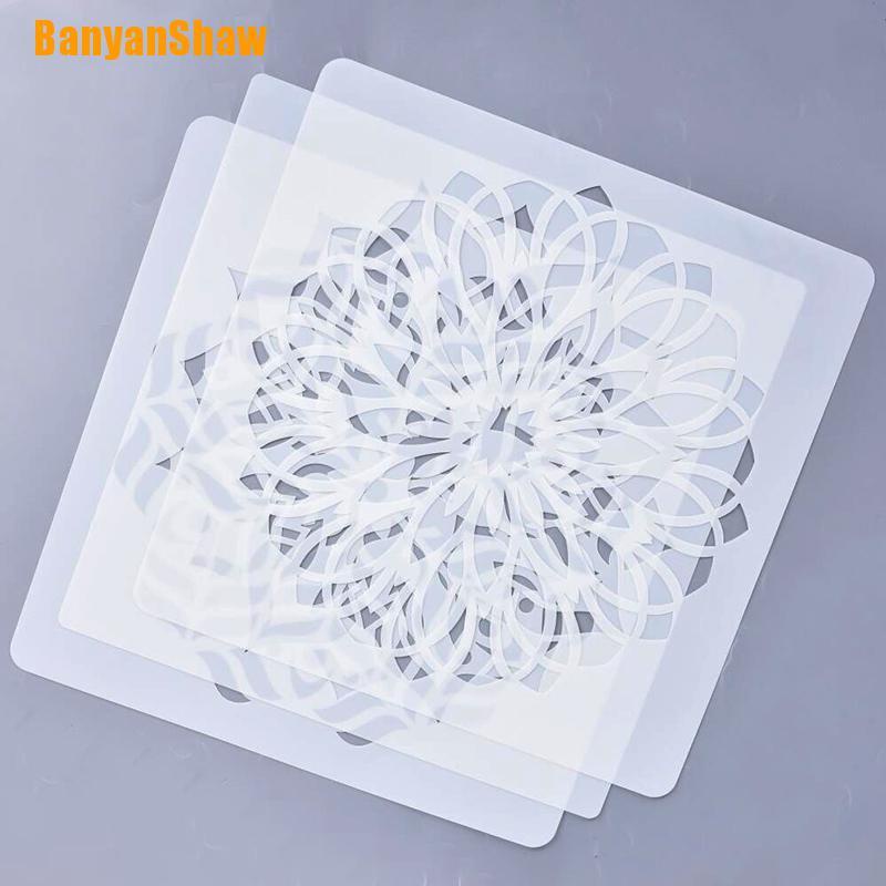 Khuôn Dập Nổi Họa Tiết Mandala 30x30cm