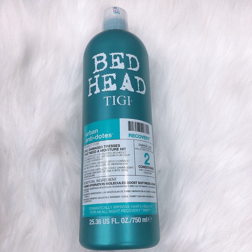 dầu xả phục hồi tóc 3 cấp độ BED HEAD TIGI 750ML dành cho tóc hư tổn