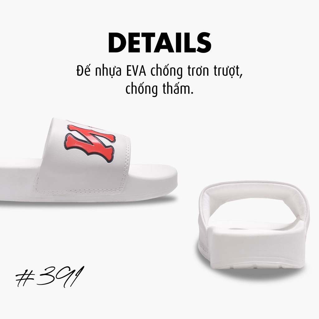 Cao cấp dép quai ngang MLB BOS Ton