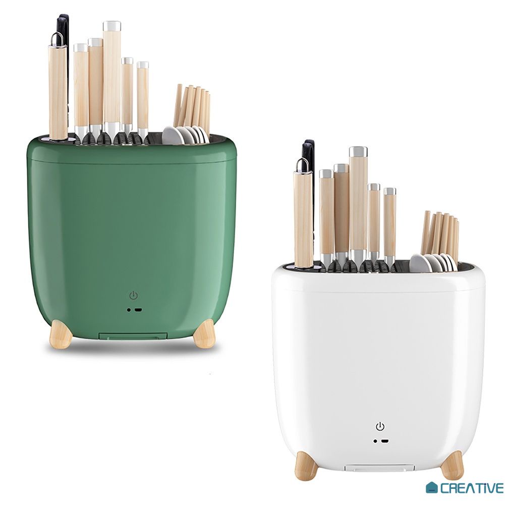 Giá Đỡ Hộp Đựng Muỗng Đũa Khử Trùng Bằng Tia Uv Cho Nhà Bếp