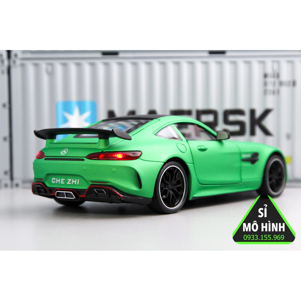 [ Sỉ Mô Hình ] Xe mô hình siêu xe Mercedes AMG GTR 1:24 Xanh