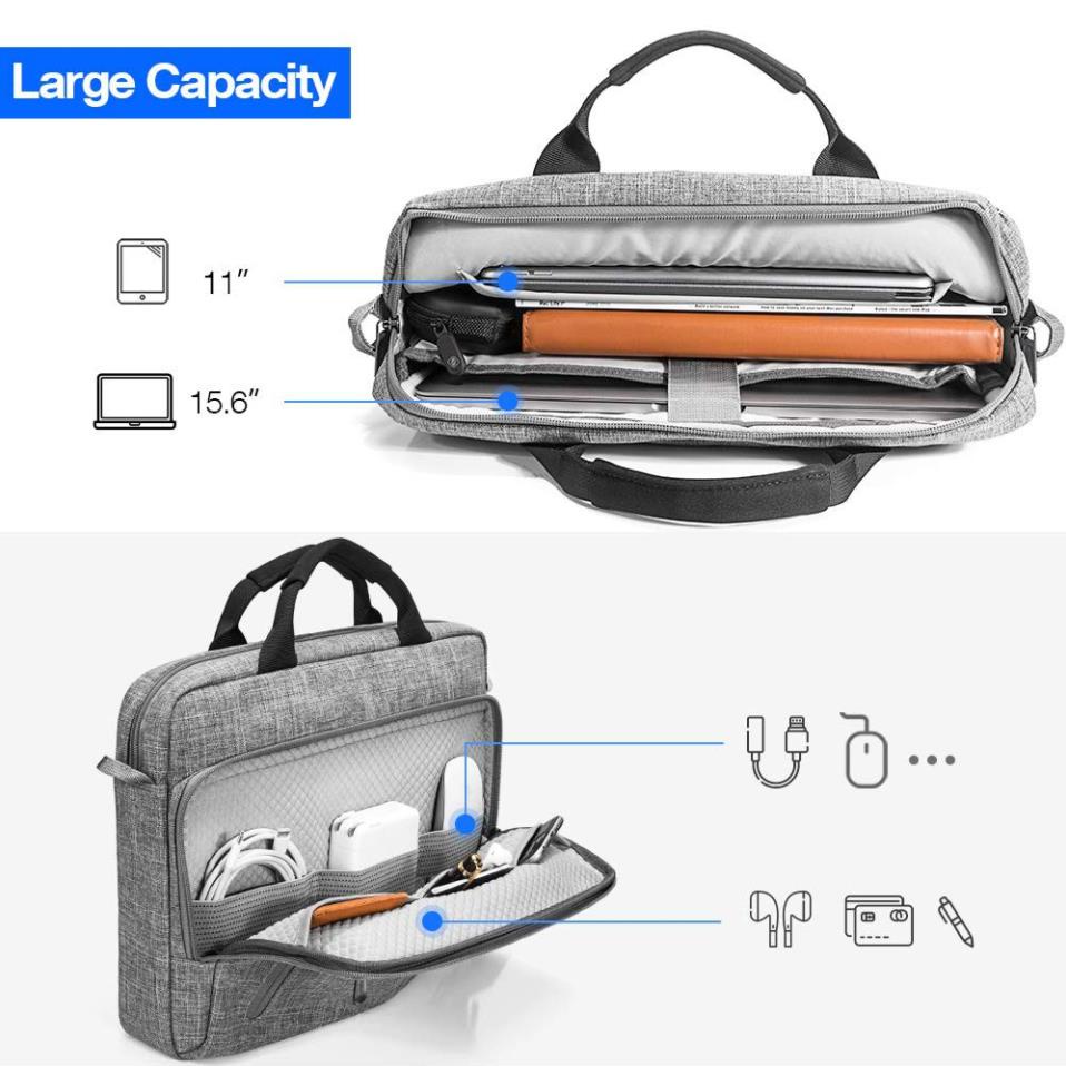 TÚI XÁCH TOMTOC (USA) BRIEFCASE FOR ULTRABOOK 15″ GRAY – A50-E01G