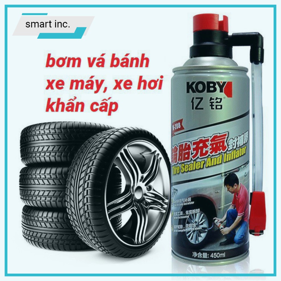 Keo Tự Vá Lốp Xe Hơi Ô Tô Khẩn Cấp 🌈FREESHIP🌈 Bình Xịt Bơm Vá Vỏ Vết Đâm Hở Thủng Lủng Bánh Xe Đạp Xe Máy Đi Phượt