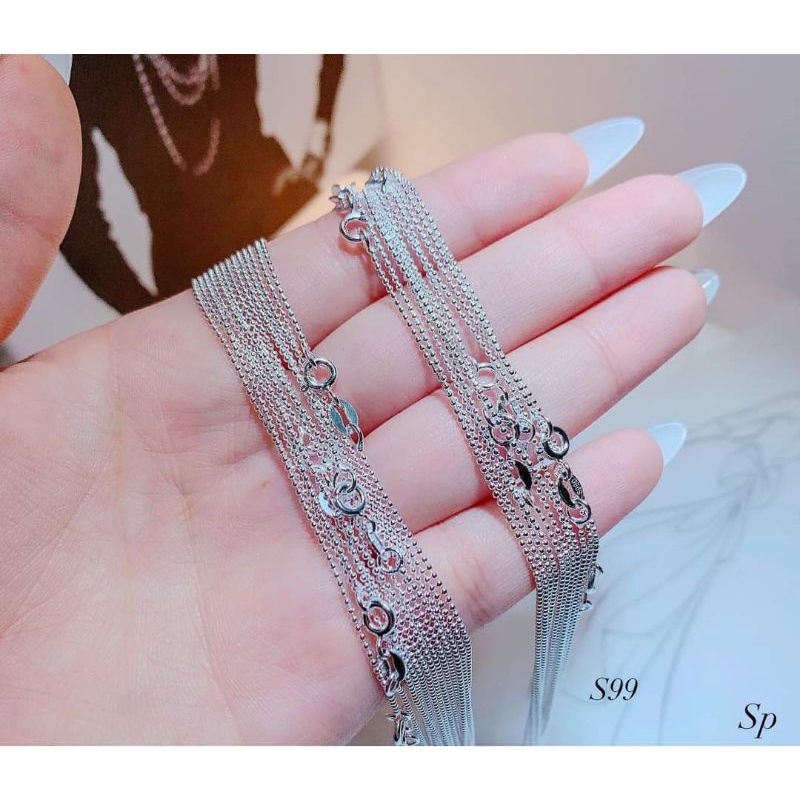 DÂY CHUYỀN BI BẠC CHO NỮ