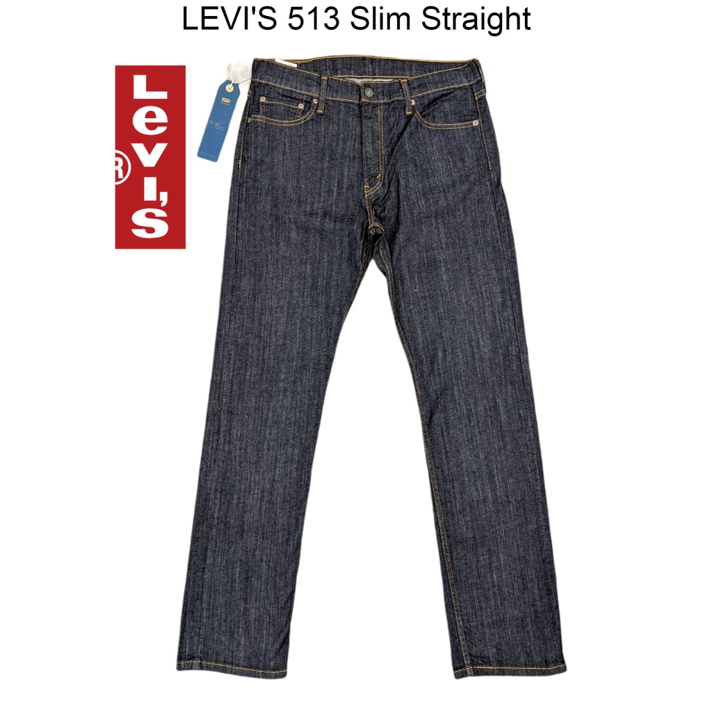 Quần jeans nam levi's 513 Slim Straight W32L32 Hàng Hiệu