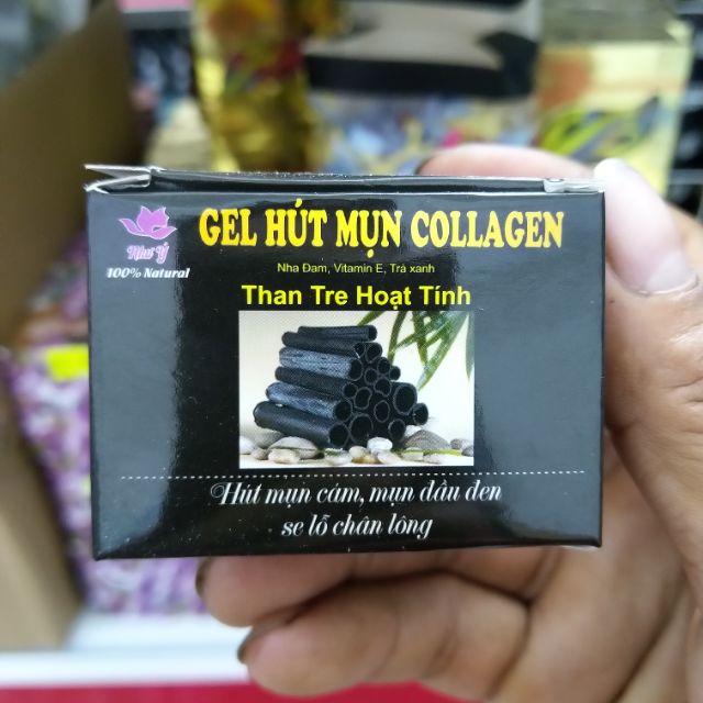 Gell hút mụn Collagen than tre