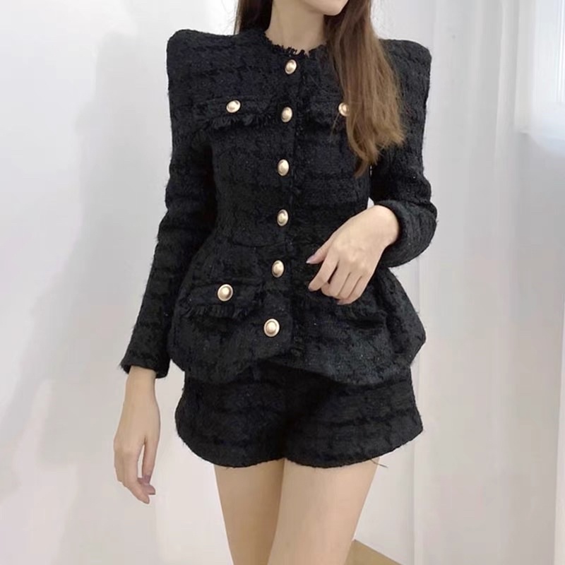 Set dạ Tweed Balmain cao cấp sang trọng