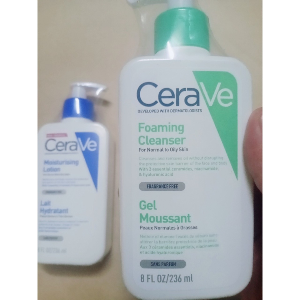 Sữa rửa mặt Cerave da dầu Foaming Facial Cleanser/Hydrating Cleanser - sửa rửa mặt Cerave 236ml