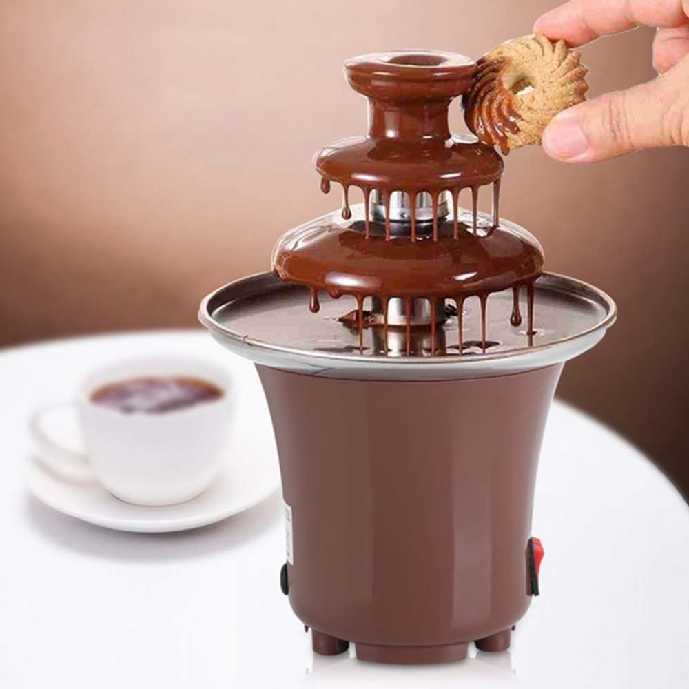Máy làm nóng sô cô la/ phô mai mini ba tầng độc đáo tiện lợi cho nhà bếp DIY
