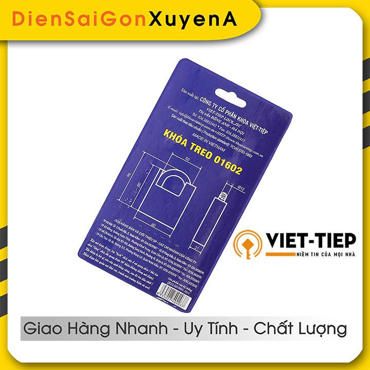 Ổ KHÓA - Khóa treo chống cắt 60mm Việt Tiệp 01602