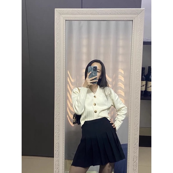 Áo cardigan len ôm eo phong cách Hàn Quốc