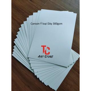 TC Art Store Giấy Canson Ý, canson Hàn truyền thống khổ A3, A4, A5 Loại