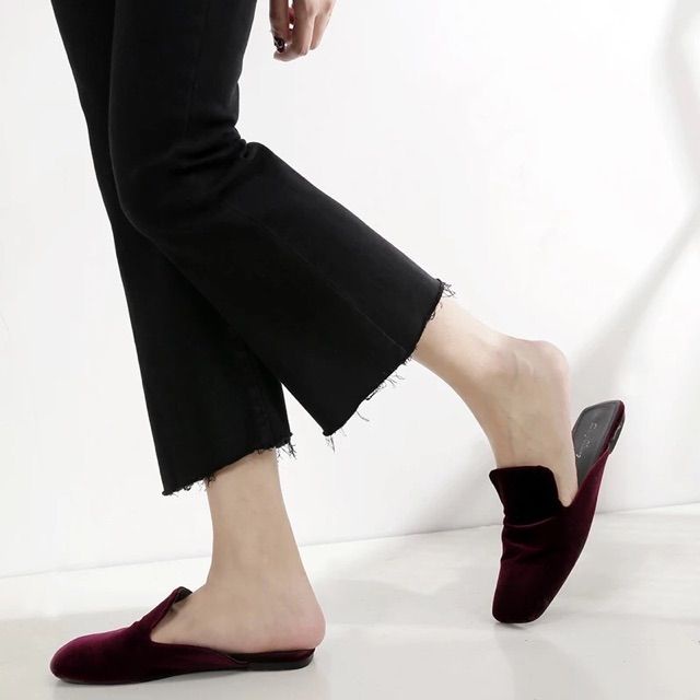 Quần jeans ống loe đen trơn sang chảnh màu basic thời trang Q441 đen SUTANO