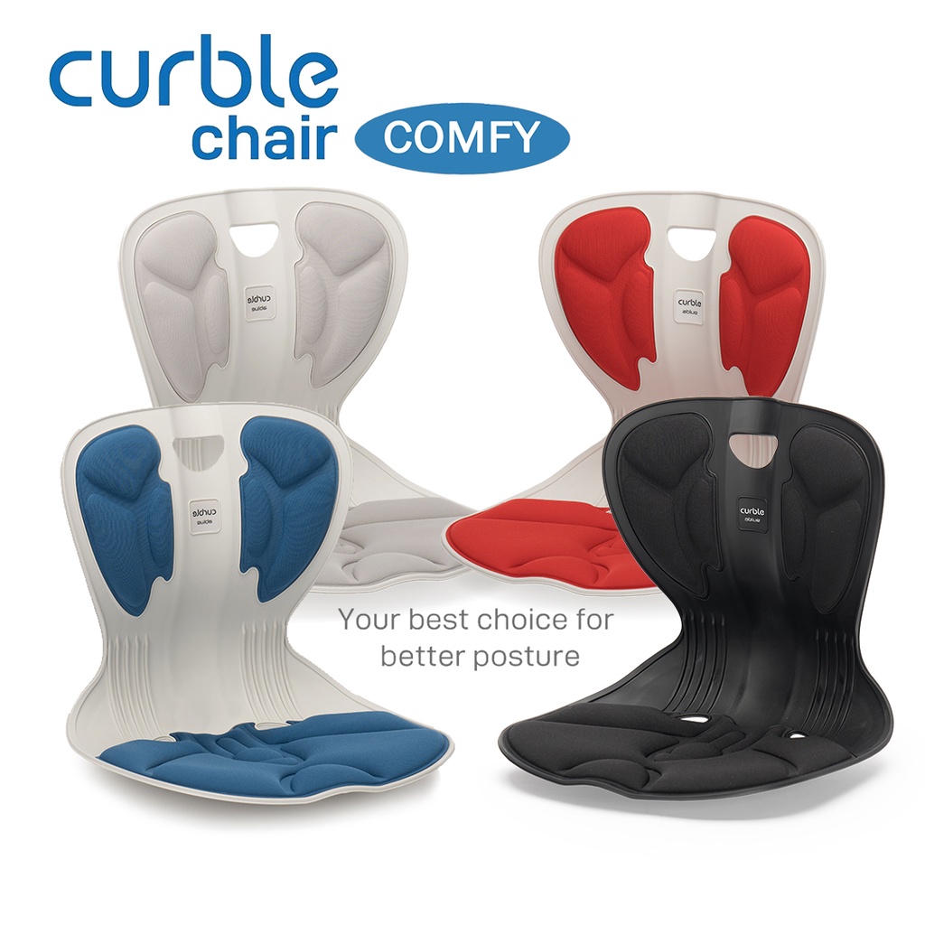 [Hàng chính hãng] Ghế chỉnh dáng ngồi đúng - Curble Comfy Hàn Quốc (Made in Korea). Phù hợp mọi đối tượng (Free Size)