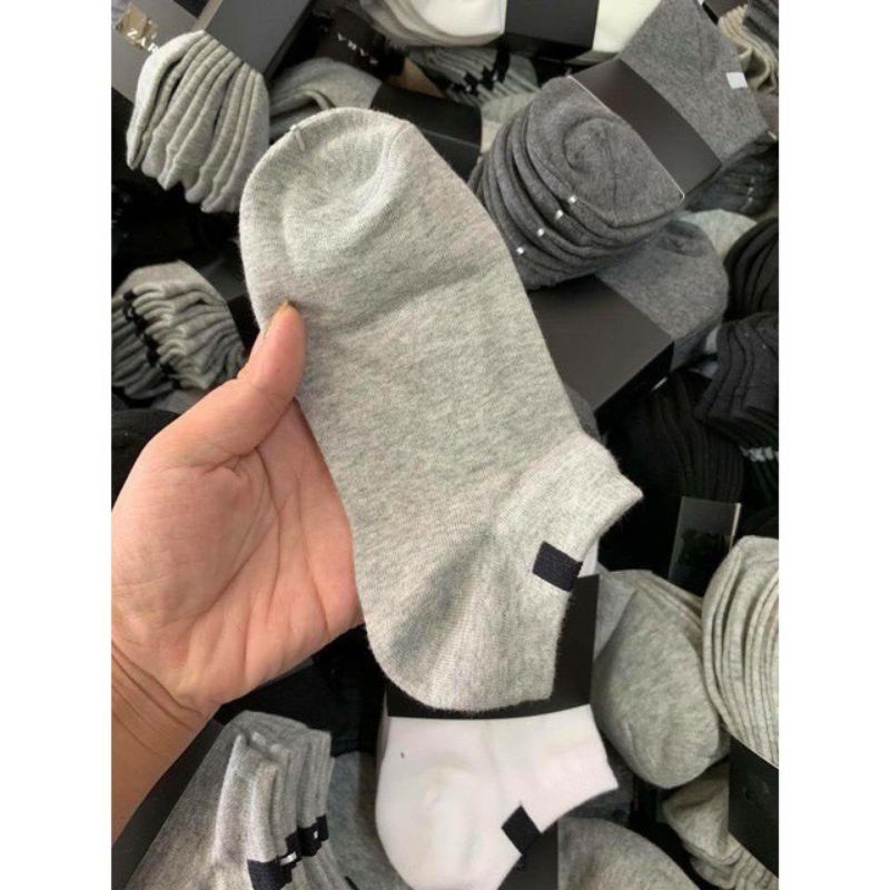 Tất Nam Nữ Cổ Ngắn Chất Liệu Cotton Mềm Mịn Thoáng