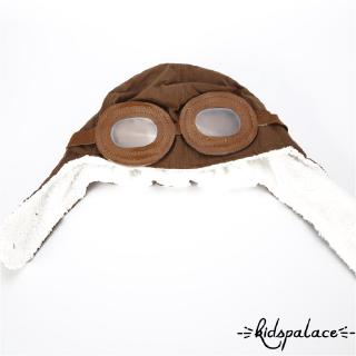 Mùa Đông Cho Bé Tập Đi Bé Trai Bé Gái Trẻ Em Phi Công Aviator Mũ Ấm Áp Mũ Dễ Thương Beanie Màu Coffe Đen