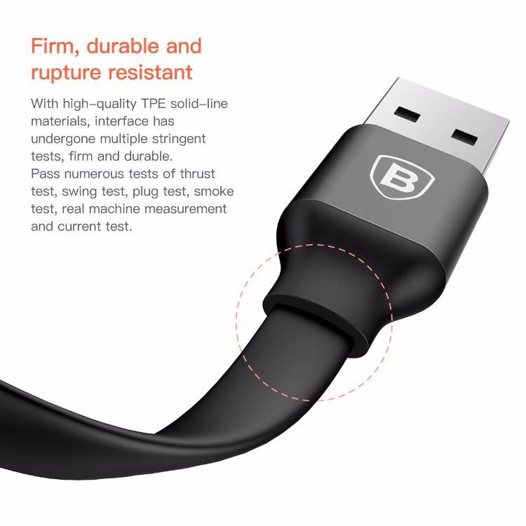 Baseus 2 in 1 Fast Charging USB Cable Lightning Micro for Android Samsung iPhone