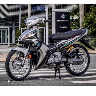 Tem rời Exciter 135 xe bạc - mẩu Spark X xanh đen