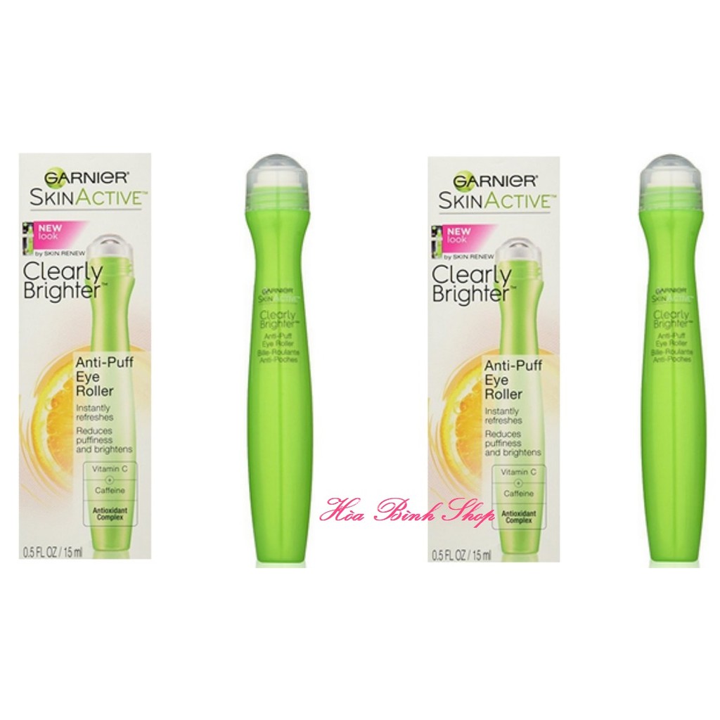 (Hàng Mỹ) Lăn dưỡng mắt mờ thâm Garnier Anti-Dark Circle Eye Roller / Anti-Puff Eye Roller (15ml) | BigBuy360 - bigbuy360.vn