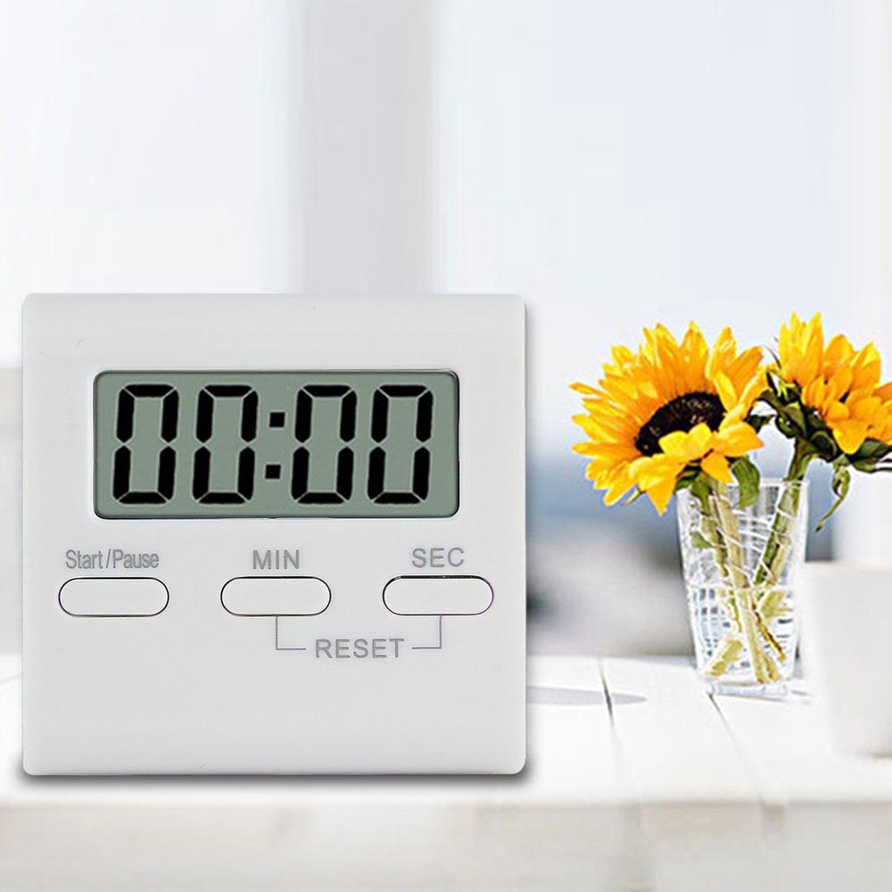 SJJL Đồng hồ hẹn giờ đếm ngược màn hình LCD cho nấu ăn