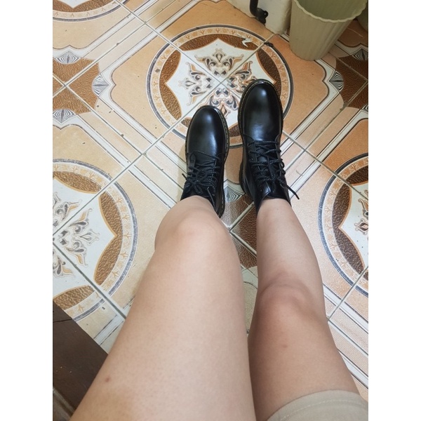 Giày Boots Cao Cổ Dr. Martens 1460 Nam Nữ, Da Bò Nhập Khẩu, Đế Khâu BH 12 Tháng