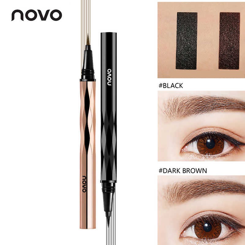 Bút kẻ mắt nước NOVO không lem không trôi thiết kế vân kim cương