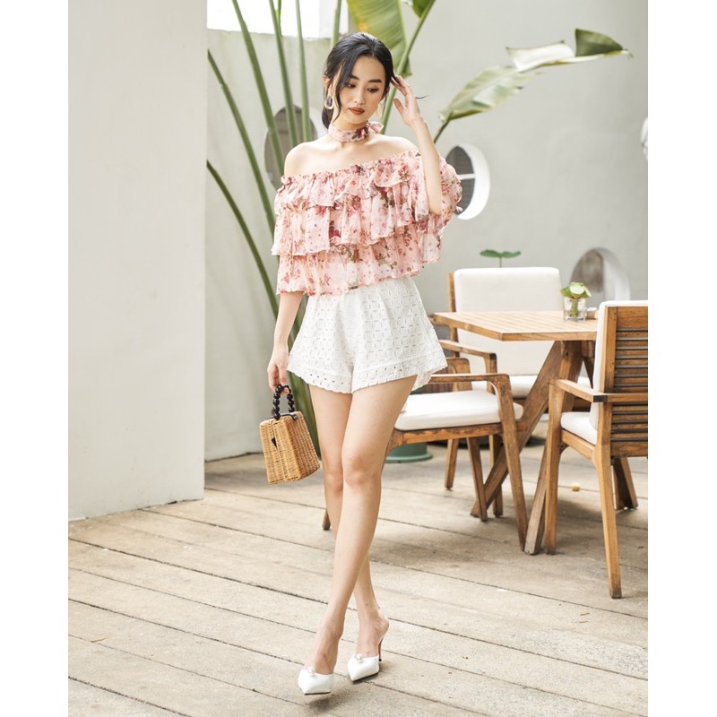 Áo tầng trễ vai Shine top