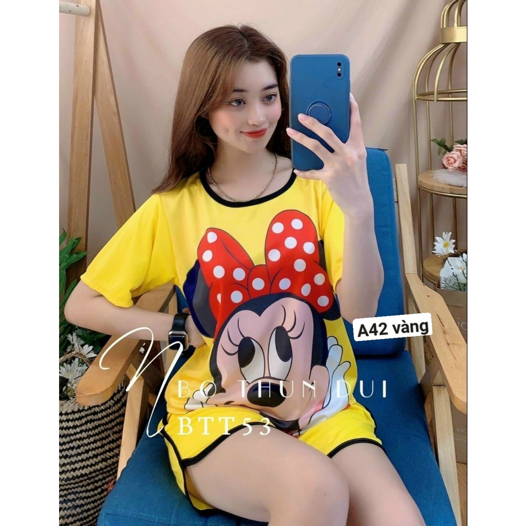 [ Mã A42 ] 💥Đồ Bộ thun mặc nhà❤️ họa tiết hoạt hình dễ thương,  💥đồ bộ xinh | BigBuy360 - bigbuy360.vn