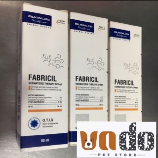 Fabricil - Xịt trị viêm da có mủ cho chó mèo