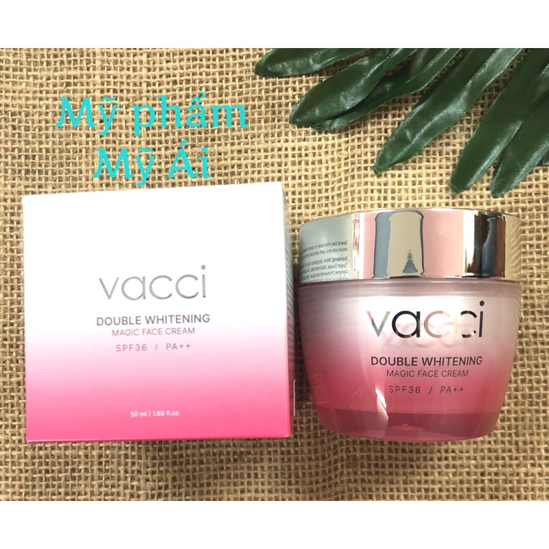Kem dưỡng trắng nâng tone da mặt Vacci Double Whitening Magic Face Cream 50ml