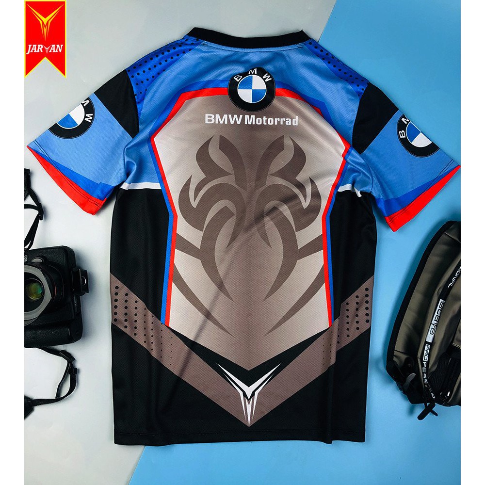 Áo thun nam cotton cao cấp in tem BMW Motoradd