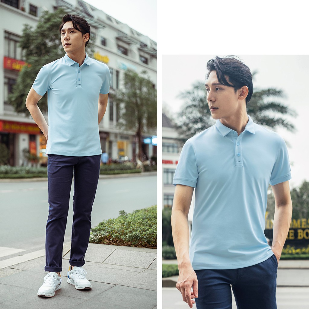 Áo polo nam cổ bẻ Biman by Biluxury 5APCB006XPA vải thun trơn form chuẩn trẻ trung lịch lãm | BigBuy360 - bigbuy360.vn