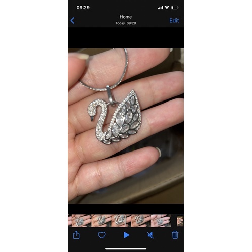 Mặt dây chuyền thiên nga bạc 925