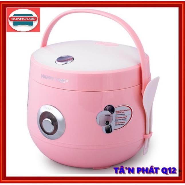 Nồi cơm điện Sunhouse HappyTime 1.8L HTD8521P [MÀU HỒNG SIÊU XINH] và 1.2l HTD8522G [MÀU XANH]