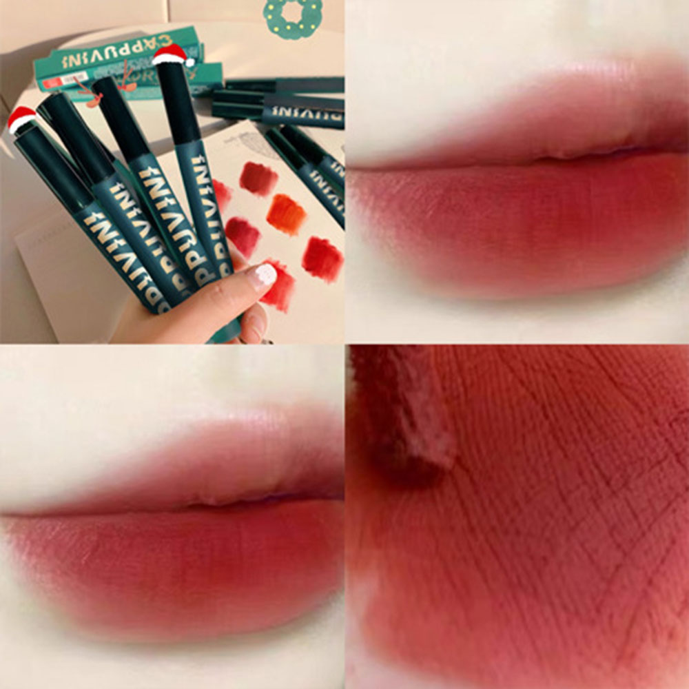 A90 - 6 Colors Lip Gloss Ready Stock Waterproof Non-Fading Lip Balm Student Glaze Popular Beauty Makeup | BigBuy360 - bigbuy360.vn