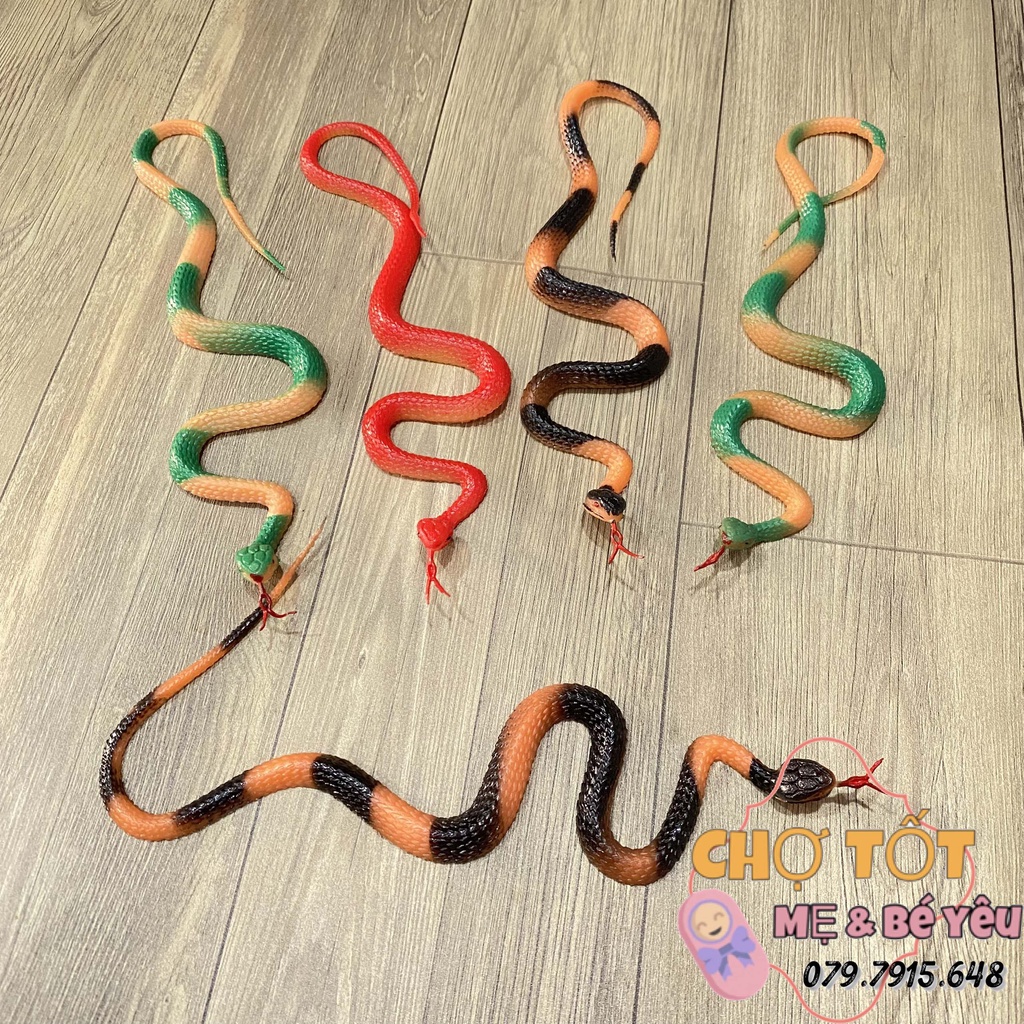 Đồ Chơi Rắn Nhựa Dẻo Loại Nhỏ Dài 40cm