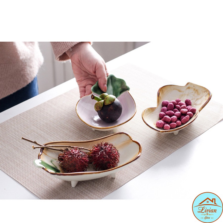 Đĩa sứ, bát sứ ăn dặm hình rau củ quả ngộ nghĩnh