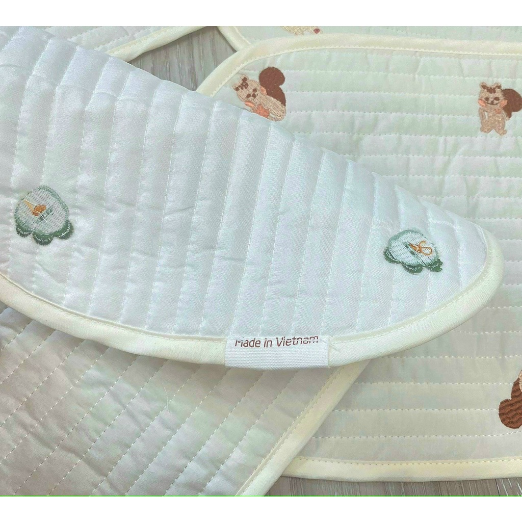 Gối Lót Đầu Cho Bé Sơ Sinh KT 35*25cm - HÀNG MADE IN VIỆT NAM CAO CẤP