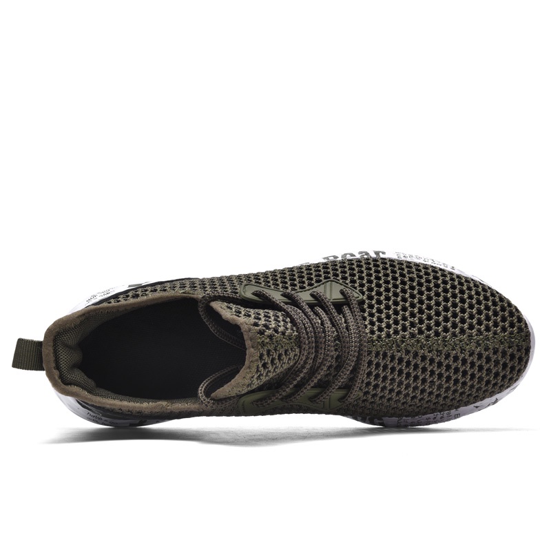 Giày Thể Thao Phối Lưới Thoáng Khí Size 39-48 Dành Cho Nam